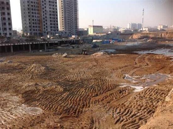 安居尚美城新节点 二期工程土石方爆破进行中